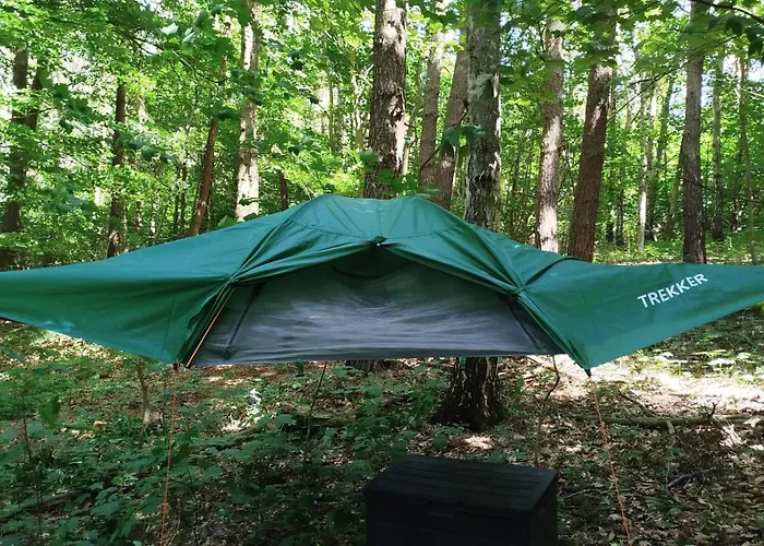 营地 Baumzelt Mitten Im Wald Bis 180kg Selmsdorf